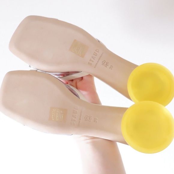 STAUD SIMONE MULES IN GOLDIE - Picture 7 of 9